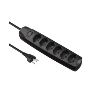 Ekström 6xT13 Steckerleiste plus Schalter schwarz