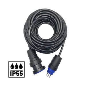 Ekström Verlängerungskabel 10m IP55 schwarz